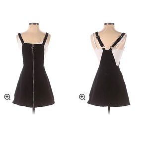 Womens Divided black zip front jumper.